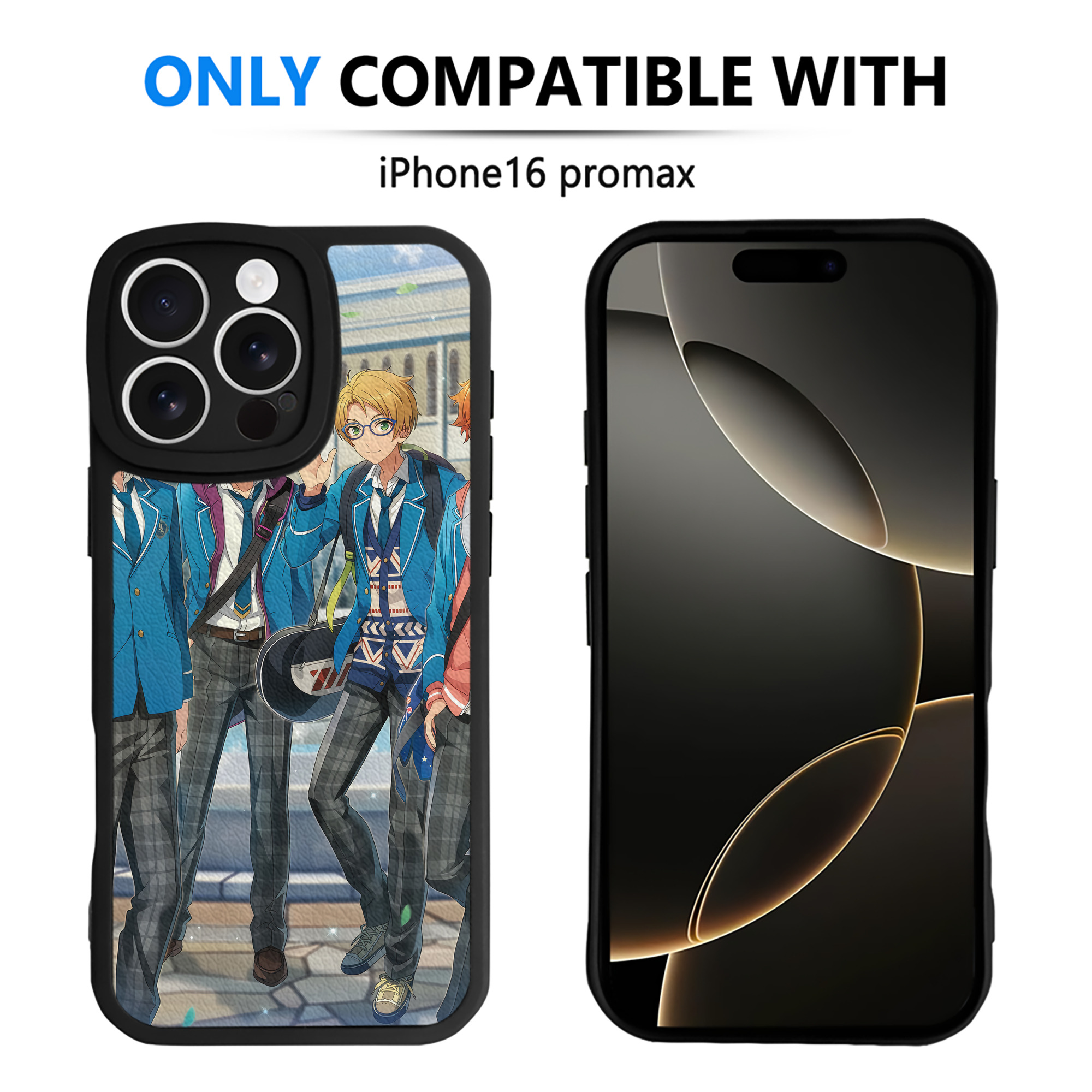 （画像用） あんさんぶるスターズ! Ensemble Stars 【iPhone 16シリーズ対応】シリコンスマホケース（レザー調） 材質：シリコン